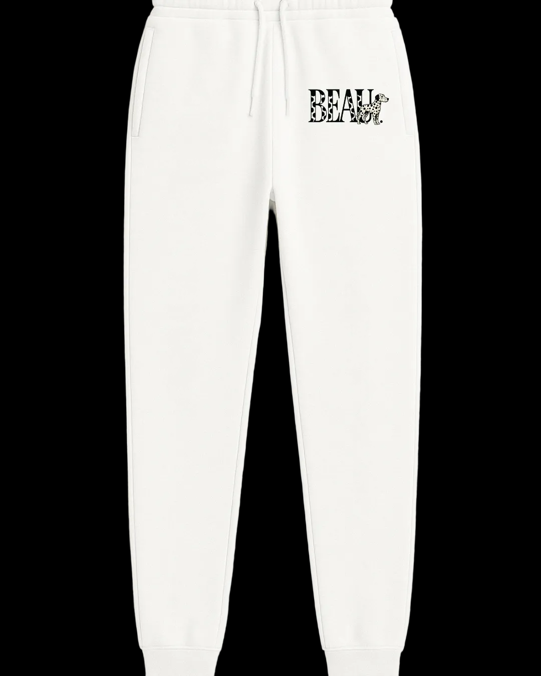 BEAU men’s Dalmatian sweatpants, essential edition