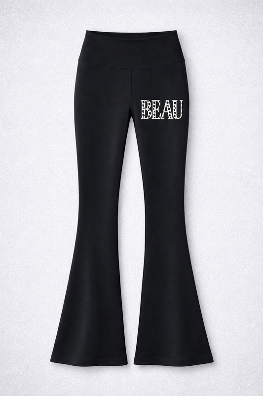 BEAU women’s Dalmatian flare pants