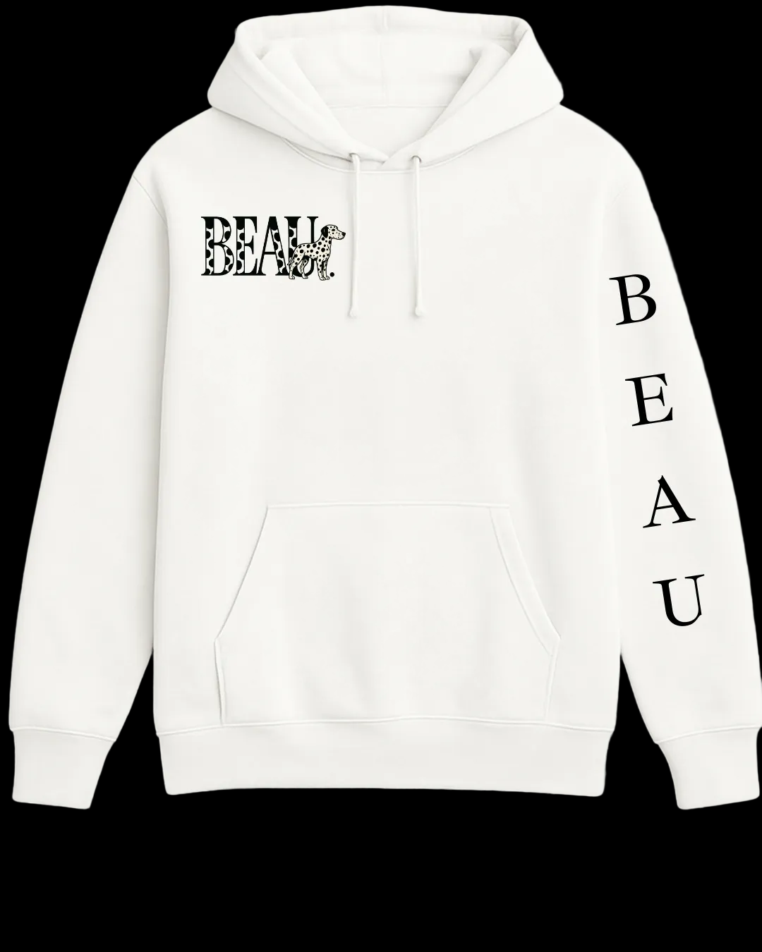 BEAU men’s Dalmatian hoodie essential edition